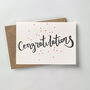 'Congratulations' Script Letterpress Card, thumbnail 3 of 4
