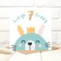 Personalised 'Party Animal' 7th Birthday Card, thumbnail 3 of 4