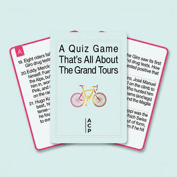 Cycling Quiz Card Game: Grand Tours Trivia For Cyclists, 2 of 3