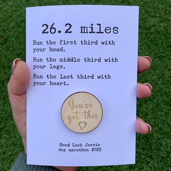 Personalised Marathon Good Luck Greetings Card, 4 of 5