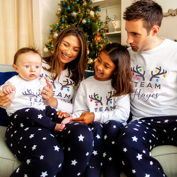 Baby Team Personalised Christmas Pyjamas, 3 of 3