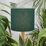 Linen Forest Green Lampshade, thumbnail 1 of 9