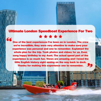 Ultimate London Speedboat Experience For Two, 3 of 9