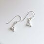 Sterling Silver Little Bird Dangly Earrings, thumbnail 6 of 10
