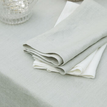 Grey Linen Table Runner, 3 of 3