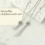 Friendship Knot Tassel Necklace, thumbnail 6 of 10