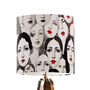 Beauties, Retro Black White And Red Lampshade, thumbnail 5 of 7