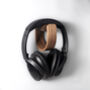 Premium I Walnut Wall Mounted Headphone Stand Holder, thumbnail 1 of 4