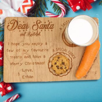 Personalised Christmas Eve Board For Santa And Rudolph, 11 of 12