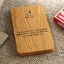 Personalised Solid Walnut Sofa Coaster Phone Stand, thumbnail 5 of 11