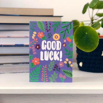 'Good Luck' Colourful Card, 2 of 3