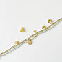 Delicate Charm Layered Bracelet – Gold And Amazonite, thumbnail 7 of 8
