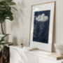 Set Of Three Clouds With Gold Elements Wall Prints, thumbnail 7 of 9