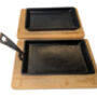 Cast Iron Fajita Sizzler Pan + Wooden Boards Two Pack, thumbnail 7 of 7