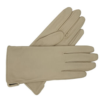 Eve. Women's Silk Lined Leather Gloves, 4 of 11