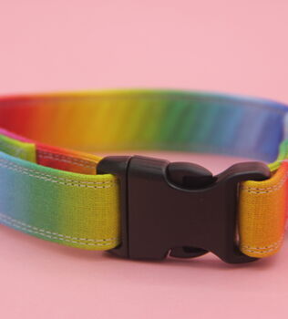 Rainbow Ombre Dog Collar, 3 of 9