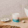 Hand Painted Soy Candle | Sea Salt + Earthy Herbs, thumbnail 2 of 5