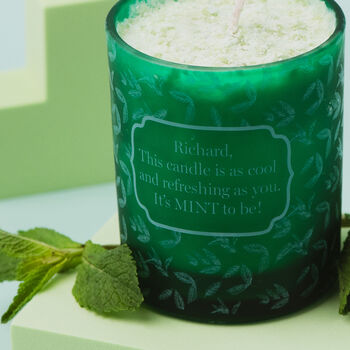 Wild Mint Breeze Candle – Personalised And Refreshing Scent, 3 of 7