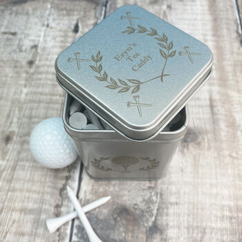 Personalised Golf Tee Caddy, 4 of 5