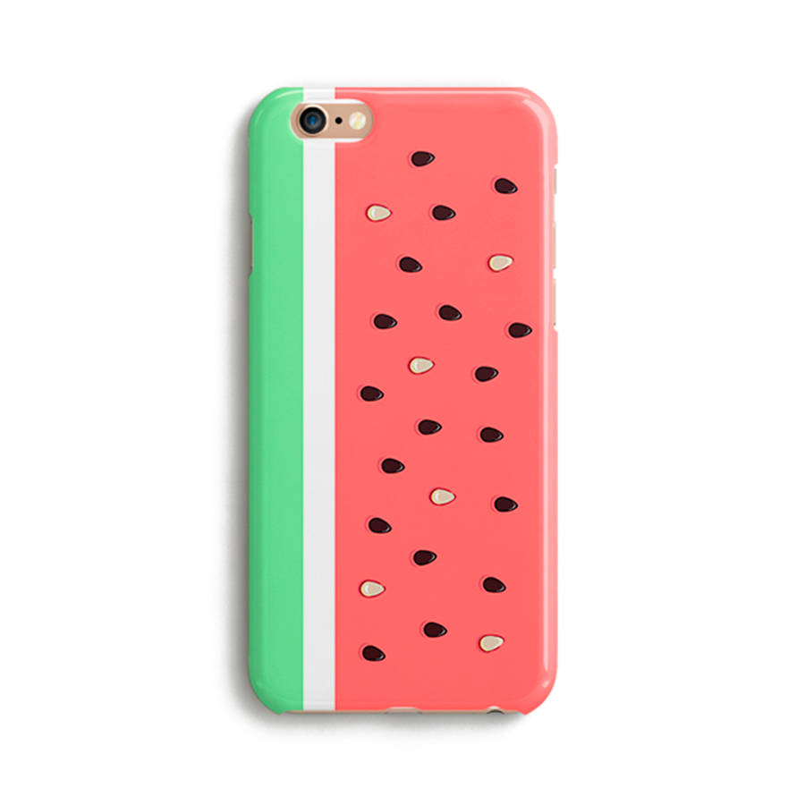 side watermelon iphone phone case by patternpanda