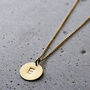 Personalised Initial Disc Necklace, thumbnail 6 of 10
