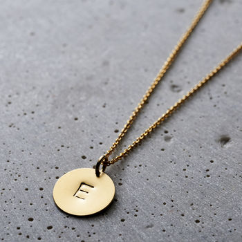 Personalised Initial Disc Necklace, 6 of 10