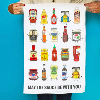 Funny Sauces Tea Towel, 4 of 4