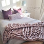 Welcombe Giant Hand Knitted Throw, thumbnail 3 of 9