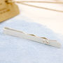 Sterling Silver Tie Clip With Infinity Symbol, thumbnail 1 of 6