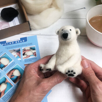 Needle Felting Kit, Polar Bear, 10 of 11