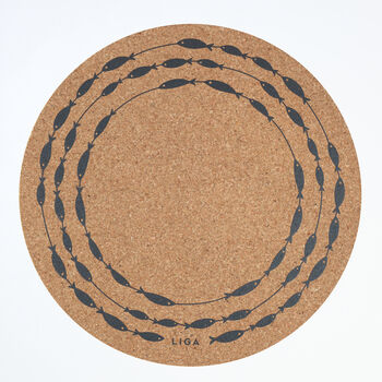 Cork Max Placemat Set Of Two | Fish On A Line, 4 of 4