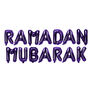 Purple 'Ramadan Mubarak' Foil Letter Balloon Set, thumbnail 4 of 4