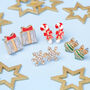 Perfect Prezzie Gold Plated Christmas Earring Set, thumbnail 1 of 7