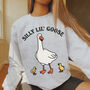 'Silly Lil Goose' Cute Cottagecore Sweatshirt, thumbnail 3 of 5
