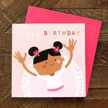 Ballerina Birthday Greetings Card, 4 of 4