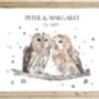 Personalised Owls On A Branch Print, thumbnail 4 of 5