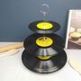 Three Tier Vinyl Record Cake Stand Picture Discs Retro, thumbnail 6 of 6