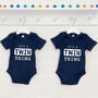 'It's A Twin Thing' Babygrow Set For Twins, thumbnail 1 of 3