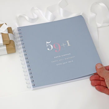 Personalised 60th Birthday Memory Book/Album, 6 of 12