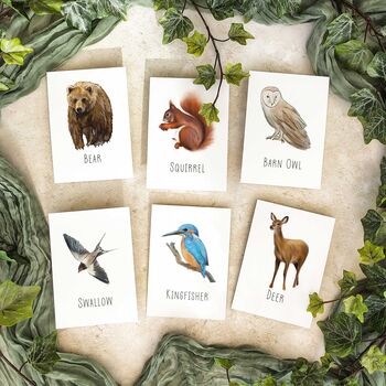 Forest Animals Table Name Cards, 3 of 4