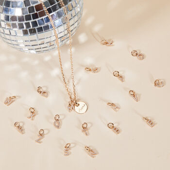 Mini Crystal Alphabet Necklace, 2 of 6