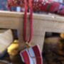 Red Striped Kintsugi Necklace, thumbnail 2 of 3