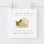 Personalised Winnie The Pooh New Baby Girl Card, thumbnail 2 of 2