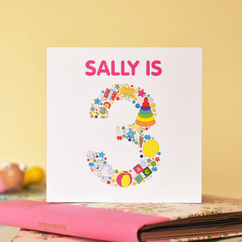 Personalised Child's Age Birthday Card, 7 of 12