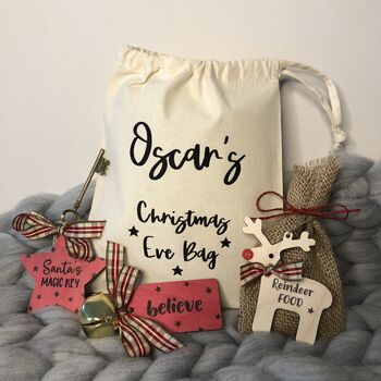 Personalised Luxury Child's Filled Christmas Eve Bag, 4 of 8