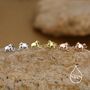 Mammoth Elephant Stud Earrings In Sterling Silver, thumbnail 6 of 12