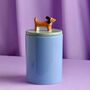 Blue Ceramic Dog Treat Jar, thumbnail 1 of 4