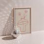 Spring Flowers Minimalist Print, thumbnail 2 of 3