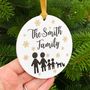 Stick Family Christmas Tree Decoration Bauble, thumbnail 4 of 7