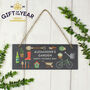 Personalised Gardener's Hanging Slate Plaque Wall Sign, thumbnail 1 of 6